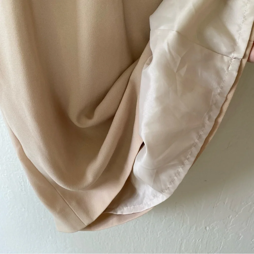 Hanae Mori Alma en Rose Ruched Dress